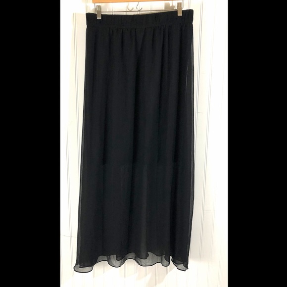 Lane Bryant mini maxi sheer skirt 14 16 - Picture 3 of 5